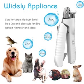 Cat Dog LED Light Nail Clippers with Nail File