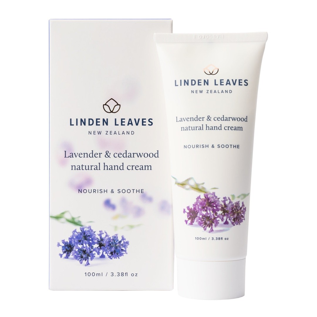 Linden Leaves Lavender & Cedarwood Natural Hand Cream 100ml - Unboxed