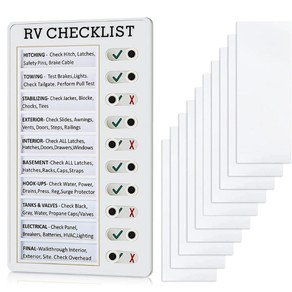 RV Checklist Memo Board Daily Affairs Checklist